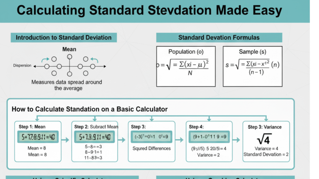 How To Calculate Standard Deviation On A Calculator Step by Step Guide How To Calculate Standard Deviation On A Calculator Step by Step Guide
