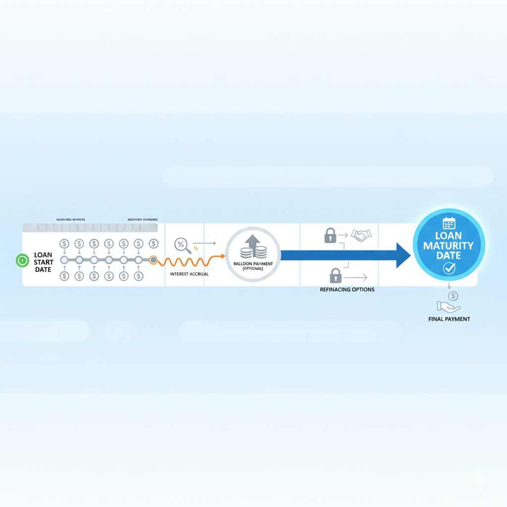 the loan maturity date